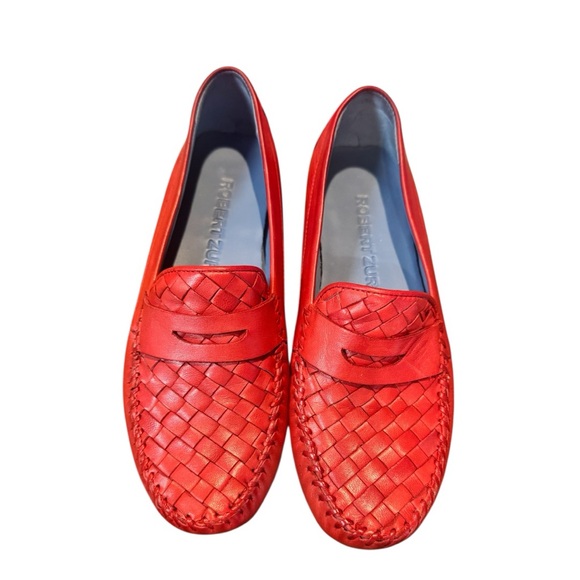 Robert Zur PETRA French Red True Glove Womens Driving Loafers Size 7M - Picture 1 of 6